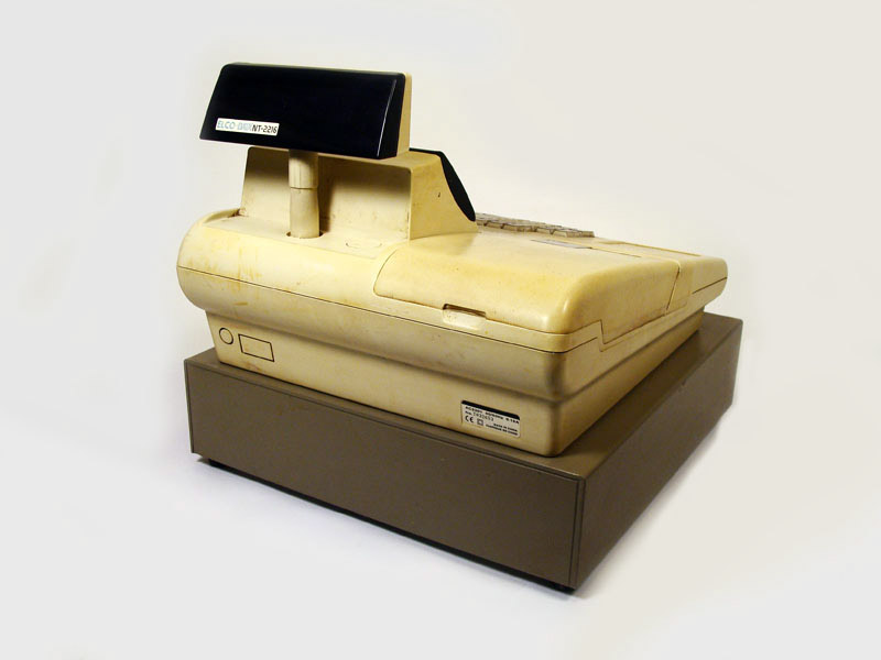 caja registradora elco data 2216 hace luz-con llave 32x41x44 1u